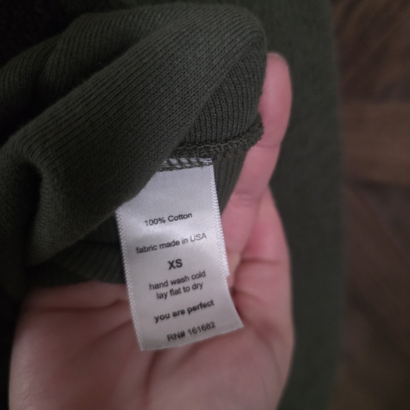 perfectwhitetee Olive Crewneck Sweater - Picture 4 of 4